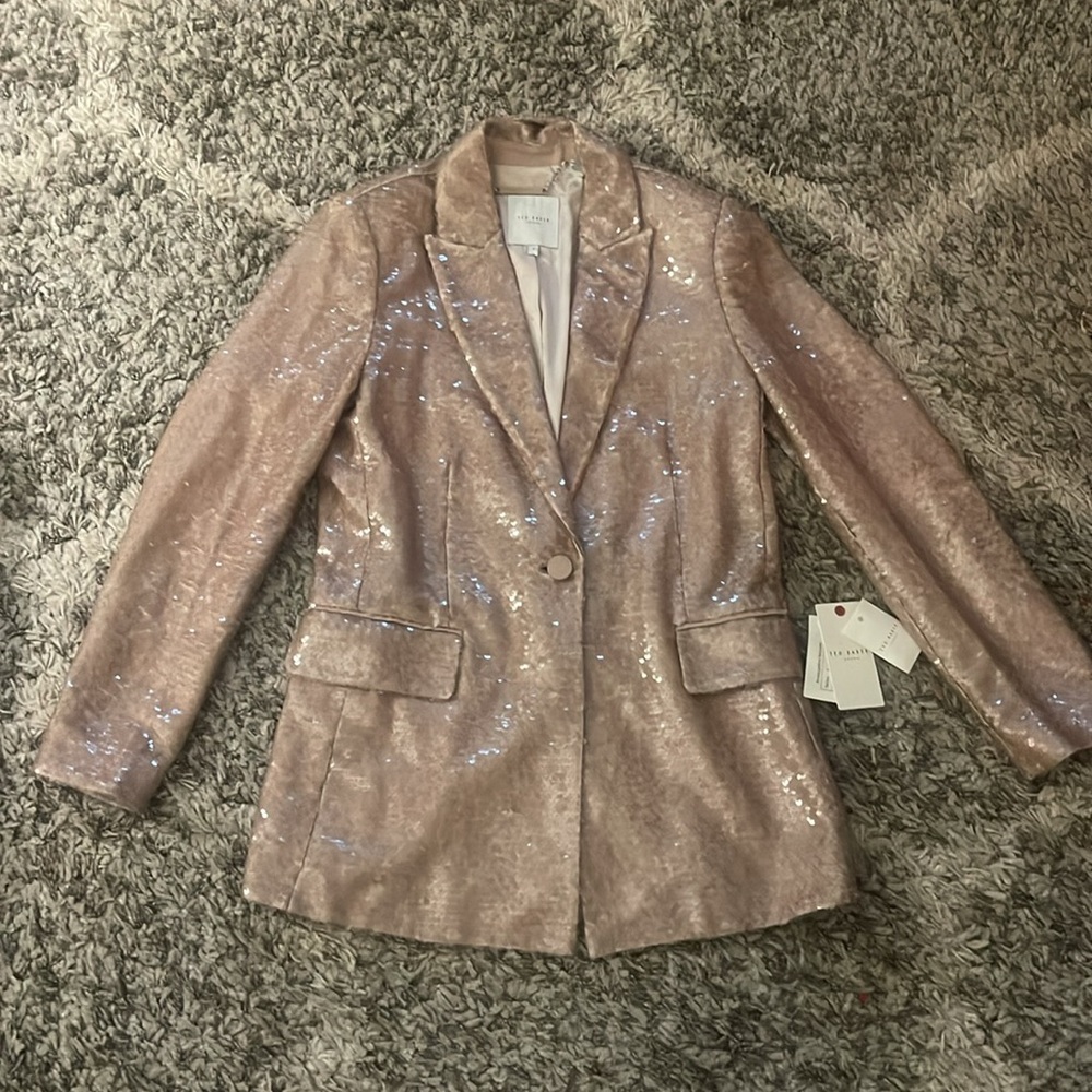 Ted Baker London Millei blush sequin blazer - Picture 8 of 13